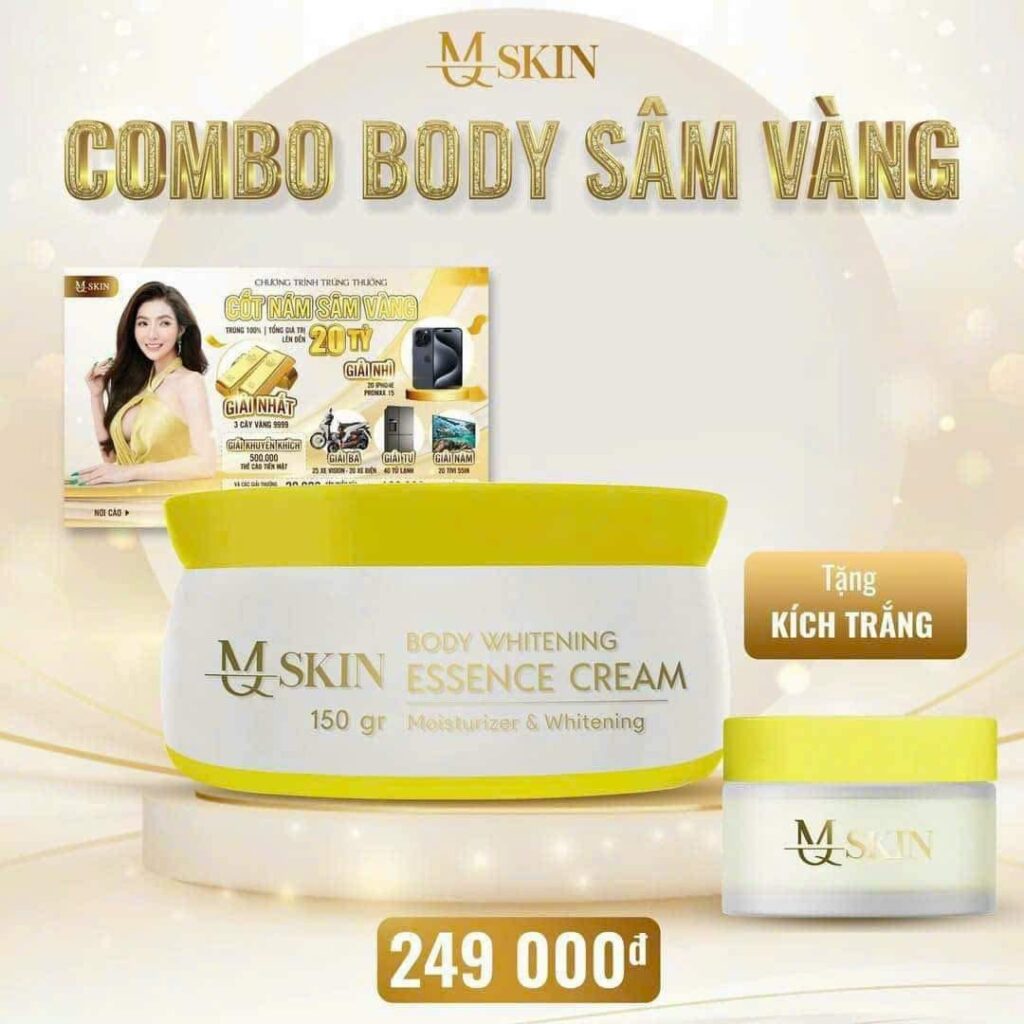 Combo Body Sâm Vàng MQ Skin