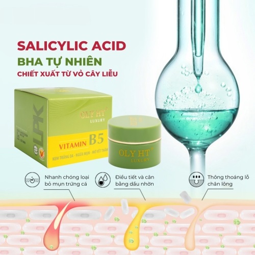 OLY HT Luxury Vitamin B5 Kem Mụn Thâm