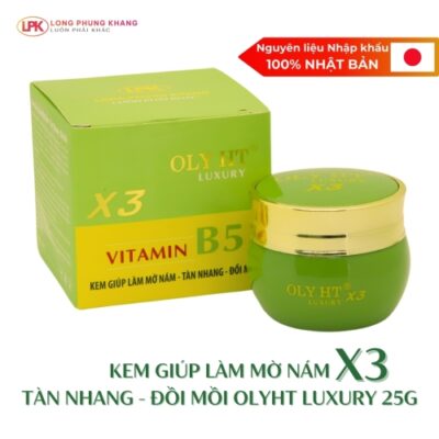 OLY HT Luxury X3 Vitamin B5 Kem Ngừa Nám Tàn Nhang Đồi Mồi 15g